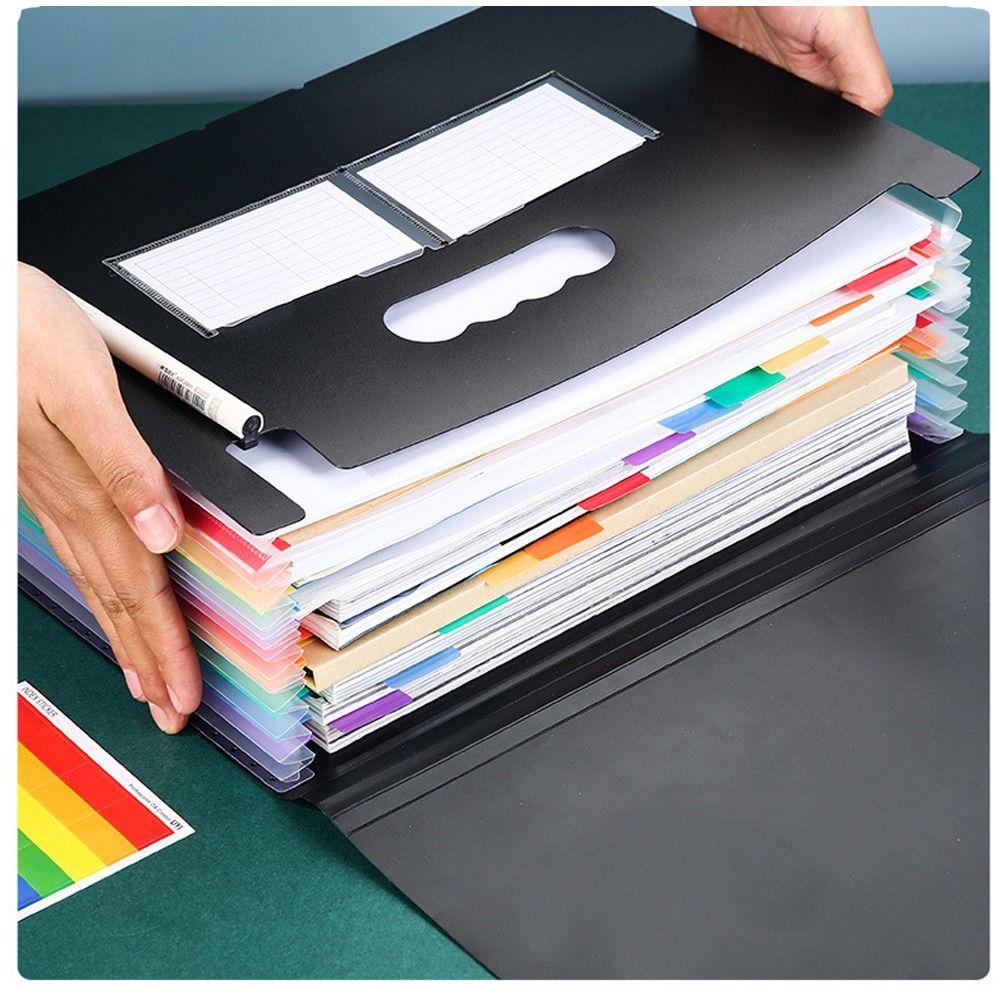 Органайзер для папок с откидной крышкой формата А4, папка-гармошка, расширяющаяся папка формата А4