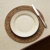 Подставка под тарелку Утолщенный Круглый Дизайн Богемный Стиль Подставка под тарелку Теплоизоляция Маслостойкий Коврик для стола Усиленный Шов Подставка под тарелку Обеденный Декор
