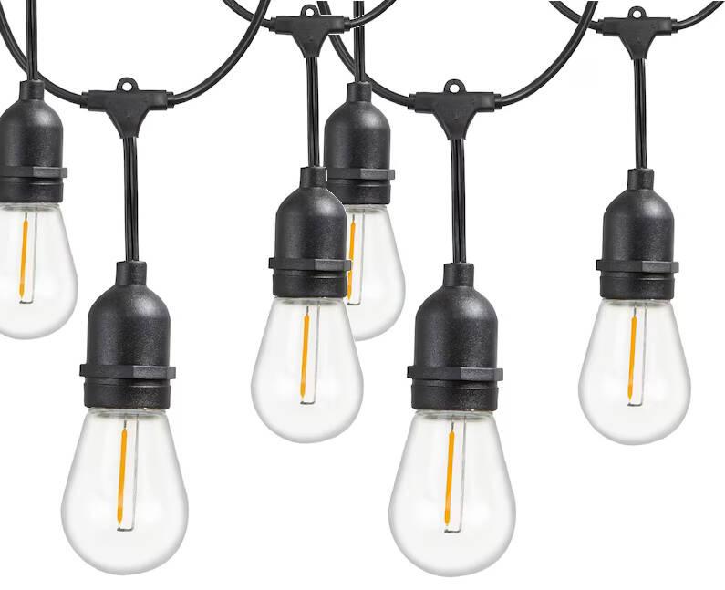 Garden garland light chain 10 led e27 10m