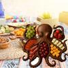 1pc Octopus Charcuterie Platter, Octopus Monster Design Wooden Serving Tray, Ocean Theme Party Appetizer Board, for Cheese Meat and Fruit