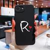 Чехол для телефона Apple iPhone 16e 16 15 14 13 Pro Max Plus, симпатичный красный узор в виде сердца и букв, мягкий силиконовый защитный чехол от падения для Apple Shell