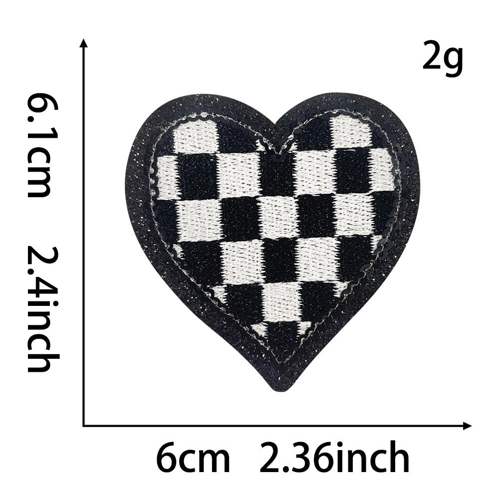 Leopard Print Star Plaid Glitter Embroidery Fabric Patch for DIY Hats and Bags