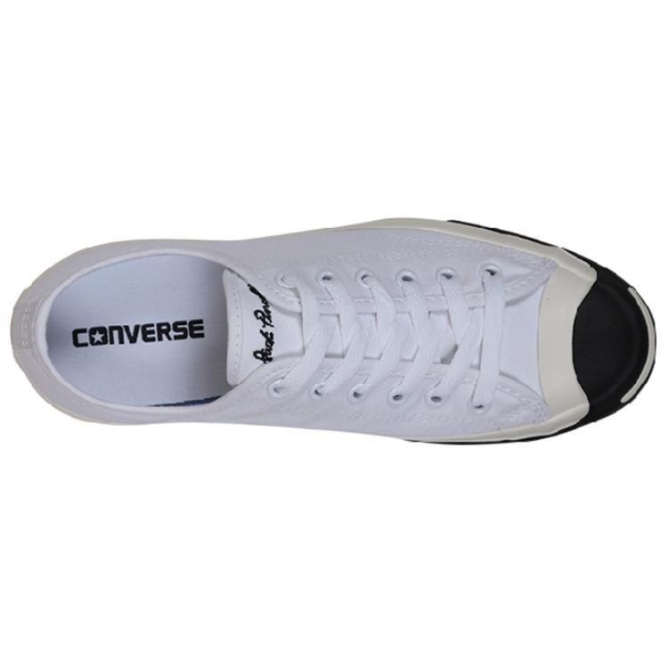 Converse Кеды Jack Purcell с круглым носком, удобные, теплые, нескользящие, износостойкие, низкие, унисекс, белые, 157414C