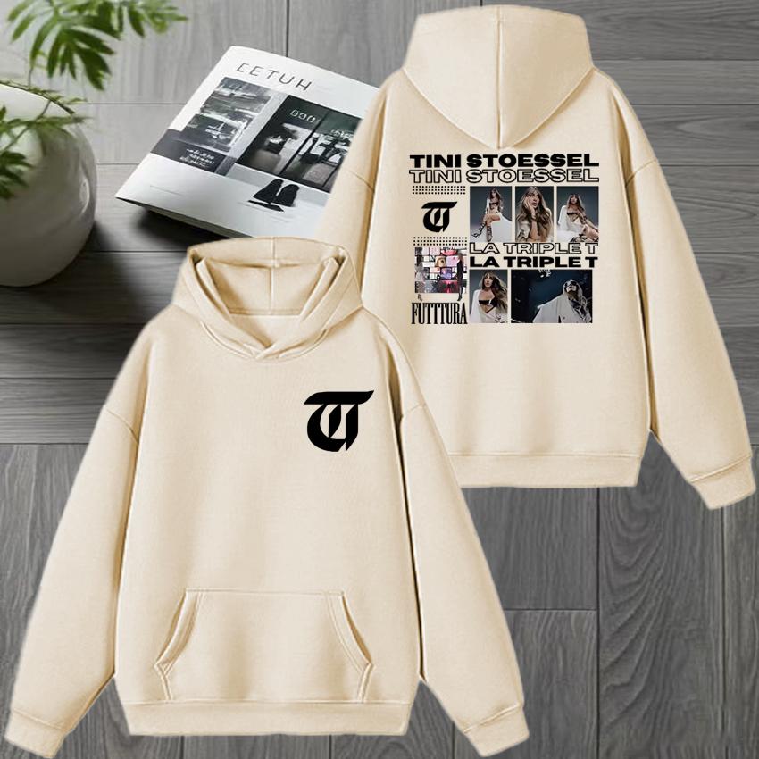 2025 in TINI STOESSEL La Triple T Futtura Tour Graphic print Hoodie Unisex fashion Y2k pullover Unisex Fleece Sweatshirt