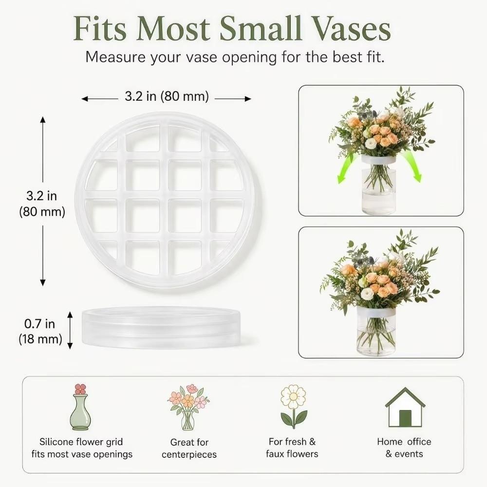 Washable Floral Stem Holder Reusable Flower Arranger Holder Flower Arrangement