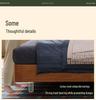 Adjustable King Size Chenille Bed with Elephant Ear Headboard - Fits Small Apartments