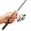 Pocket Collapsible Fishing Rod Reel Combo Mini Pen Fishing Pole Kit Telescopic Fishing Rod Spinning Reel Combo Kit