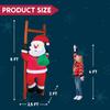 6 футов Рождественский надувной Санта-Клаус, карабкающийся, подвесной, Рождественские украшения для двора, разработанные для Рождественского празднования, Декор для газона