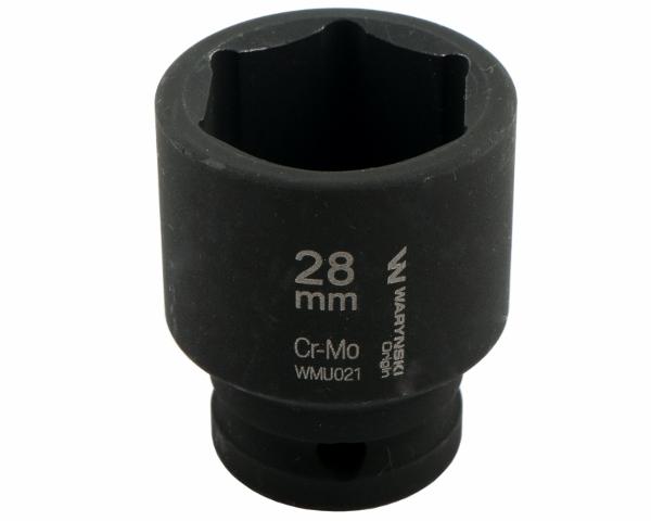 Nasadka Udarowa Sześciokątna 1/2". 28 Mm. Crmo. Din 3129. Waryński