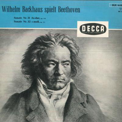 Виниловая пластинка WILHELM BACKHAUS Бетховен Соната № 31 Ля-бемоль мажор Op 1 BLK16107 DECCA Германия Классика Б/у