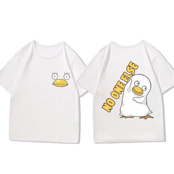 2026 Summer Psduck Kawaii Cartoon Tshirt Men Women Graphic Print Short Sleeve Tee Casual Streetwear Anime Top Fashion Trend Y2k