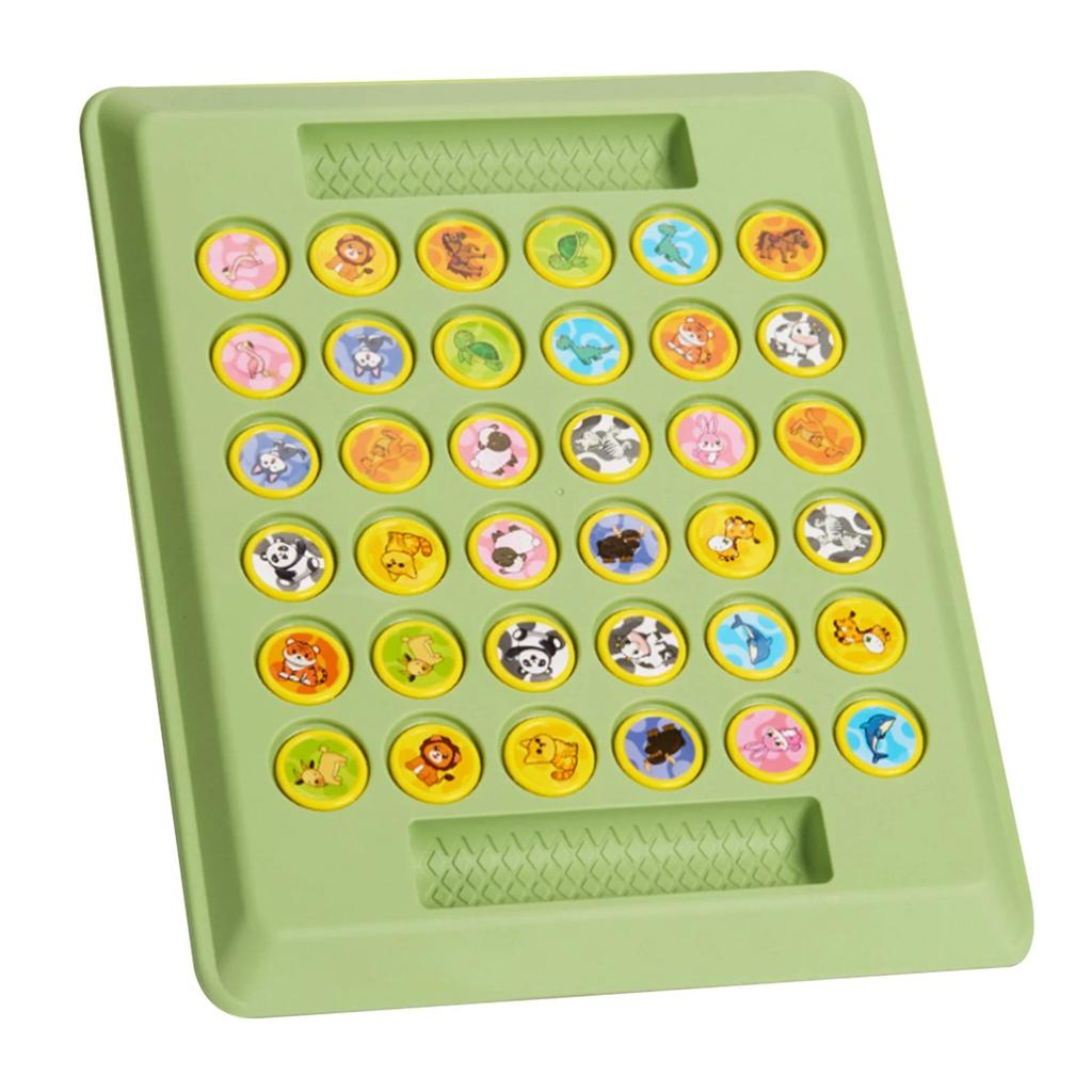 Travel-Friendly Chess Board Flip Chess Game Educational Memory Challenge Toy For Toddlers Cartoon Flipping Chess For 2 For Kids