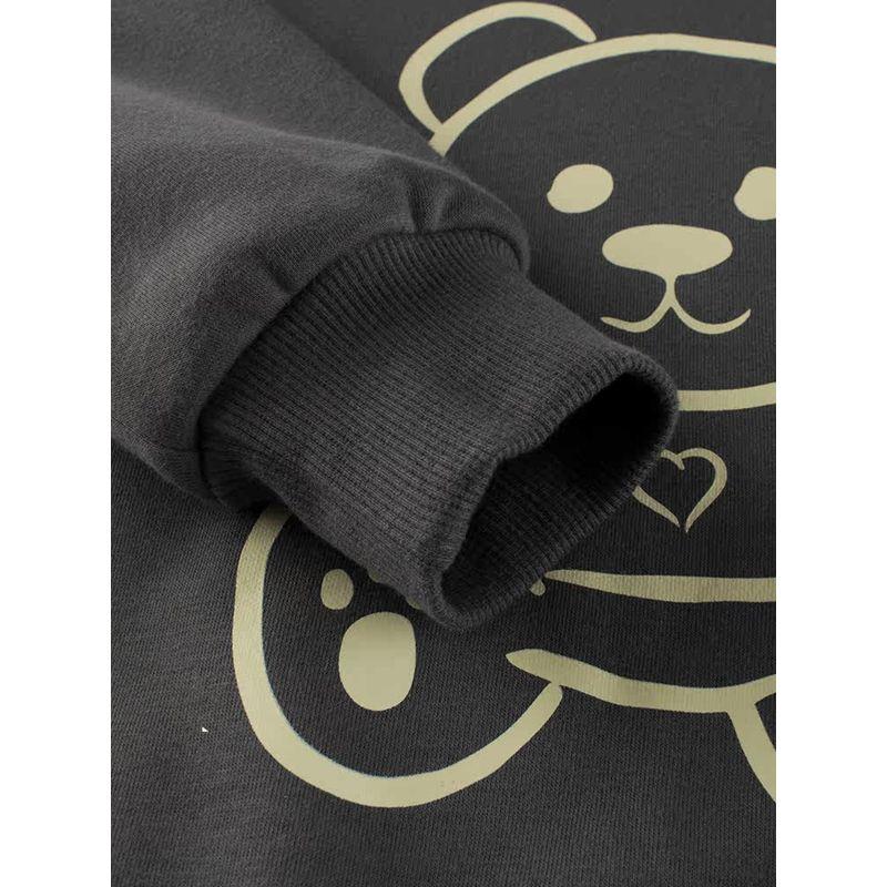 27Kids Children's Clothing Autumn and Winter Fleece Sweatshirt for Boys, Bear Pullover, Baby Fleece Top