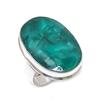 Natural Skota Emerald Gemstone 925 Sterling Silver Jewelry Ring Size 7 Y8d36