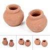 Set of 2 Mini Clay Plant Pots for Classroom Projects or Home Decorations