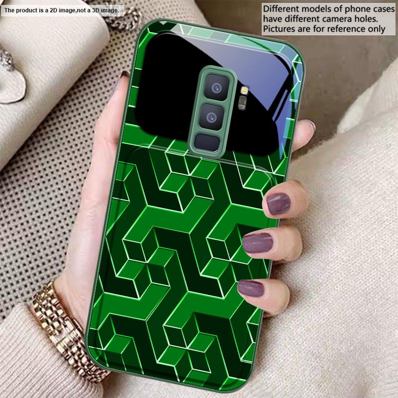 Абстрактная геометрическая сетка Для Samsung S26 S22 S8 9 10 S20 Ultra S21 Pro S22 Plus S23 FE S24Ultra S25 Edge S24+ Стеклянный чехол для телефона