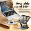Настольная подставка для ноутбука, подъемная и складная, вращающаяся на 360°, с охлаждением, подставка-подставка для планшета/ноутбука