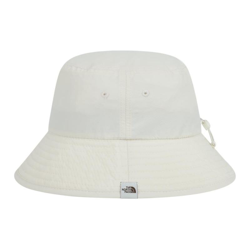 The North Face Equipped with drawstring adjustment strap, nylon bucket hat, unisex couple style, color Cream M