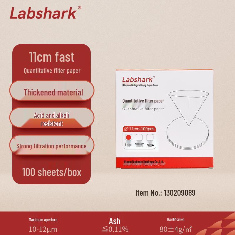 Labshark Laboratory Filter Paper: Fast, Medium, Slow Round Filters for Chemical Analysis