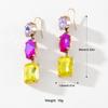 Pinkdudu Fashion Flash Colorful Acrylic Dangle Earrings Simple Office Lady Three Colors Earring for Women Jewelry Gifts PD711