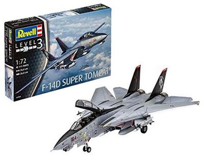 Revell пластиковая модель истребителя ВВС США Super Tomcat 03960 1/72 F-14D