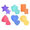 6PCS/set Silicone Children Sensory Stone Textured Silicone Suction Cup Toy  Gift