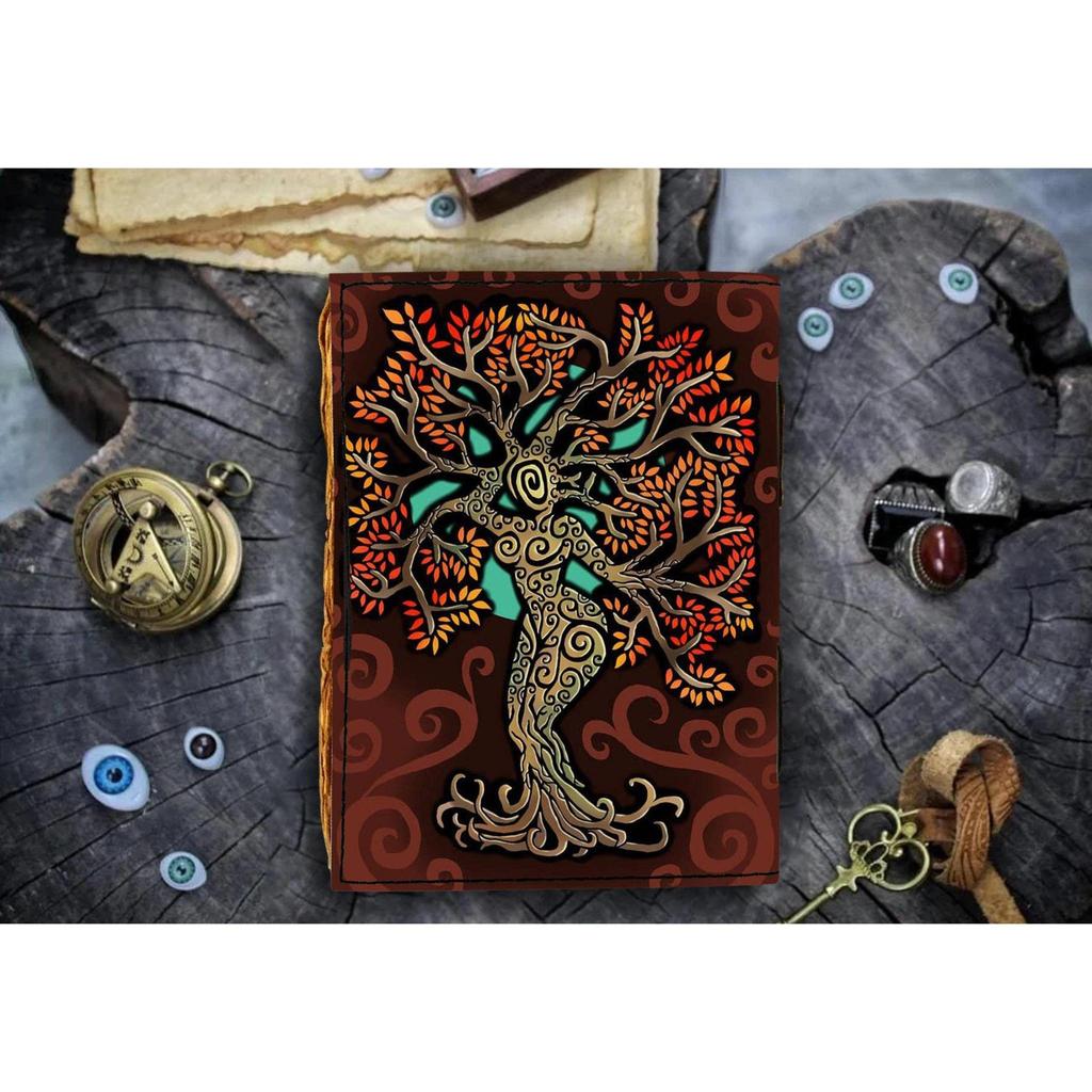 Combo Leather Diary Leather Mother Earth Printed Diary    Leather Jesus Above Earth Portrait Diary
