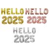 Реквизит для вечеринки Воздушный шар Hello 2025 Сделай сам Надувной шар Новый Новый год Фольгированные шары Новый год