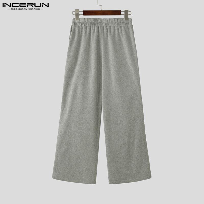 INCERUN Мужские эластичные талии вырез полые длинные спортивные брюки спортивные штаны