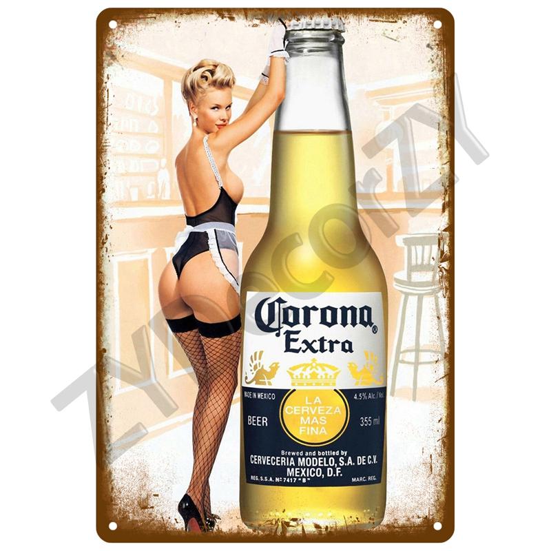 Beer Tin Sign Retro Wall Plaque Art Club Pub Bar Poster Home Decor Metal Sign Wall Decorations Vintage Cafe Mural Plate Brand