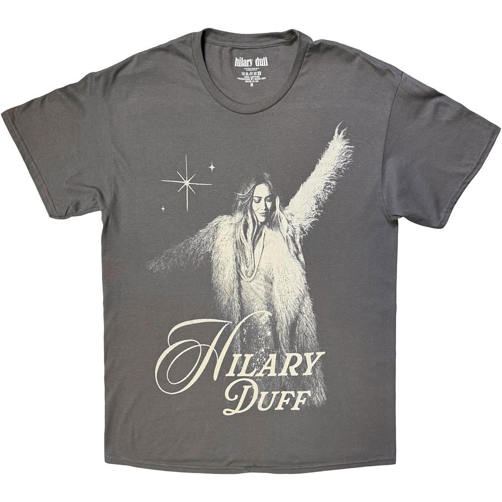 Hilary Duff Fur Coat Official T-Shirt Mens Unisex