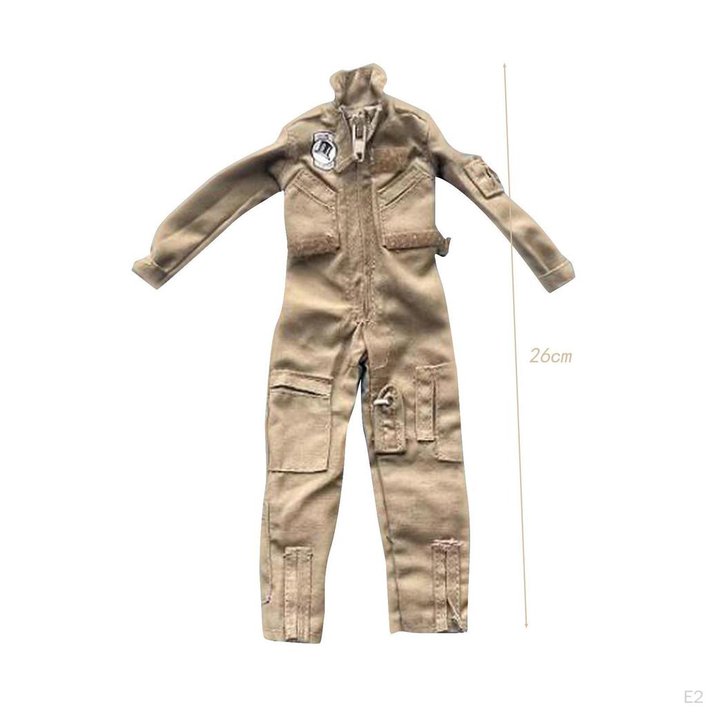 1:6 Action Figures Aviation Uniform 12" Soldier Jumpsuit Outfits Female Doll Clothes