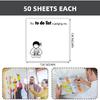 Funny Emo Mood 4Pack 3x3 inch Sticky Notes Set, Vintage Memo Pads with High-Adhesive, Post Reble Tearable it Notes for Journal Planners Office School