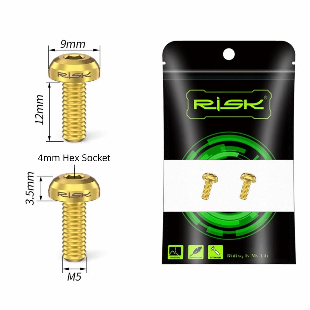 2PCS Multicolor Water Holder Screws Titanium Install Screws Bike Water Bottle Support