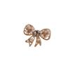 Bow Anti-glare Brooch with A Sense of High-end Light Luxury and High-end Women's Pearl Anti-glare Lapel Pin