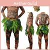 Exquisite Adults And Kids Moana Maui Tattoo Costume Outfit With Life-like Designs