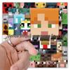 62 наклейки Minecraft для бутылок с водой, телефонов, ноутбуков и настольных компьютеров