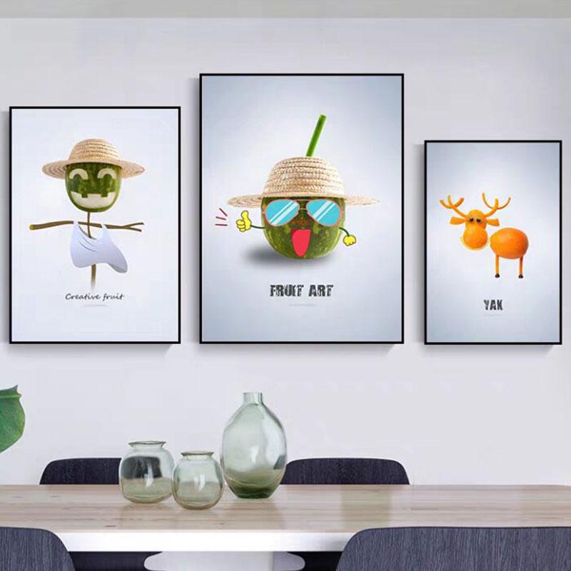 Nordic Abstract Fruit Kitchen Decor Canvas Paintings Posters and Prints Creative Wall Art Pictures Dining Room Home Decor Quadro