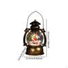 Christmas Music Box Figurine Ornament Crafts Lighted Globe Lantern Hanging Wind
