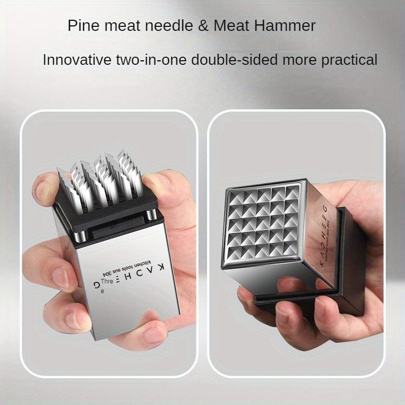 1pc, Premium 304 Stainless Steel Meat Tenderizer Needle For Home Kitchen - Ideal For Steak Chop, Kitchen Utensils, Kitchen Supplies