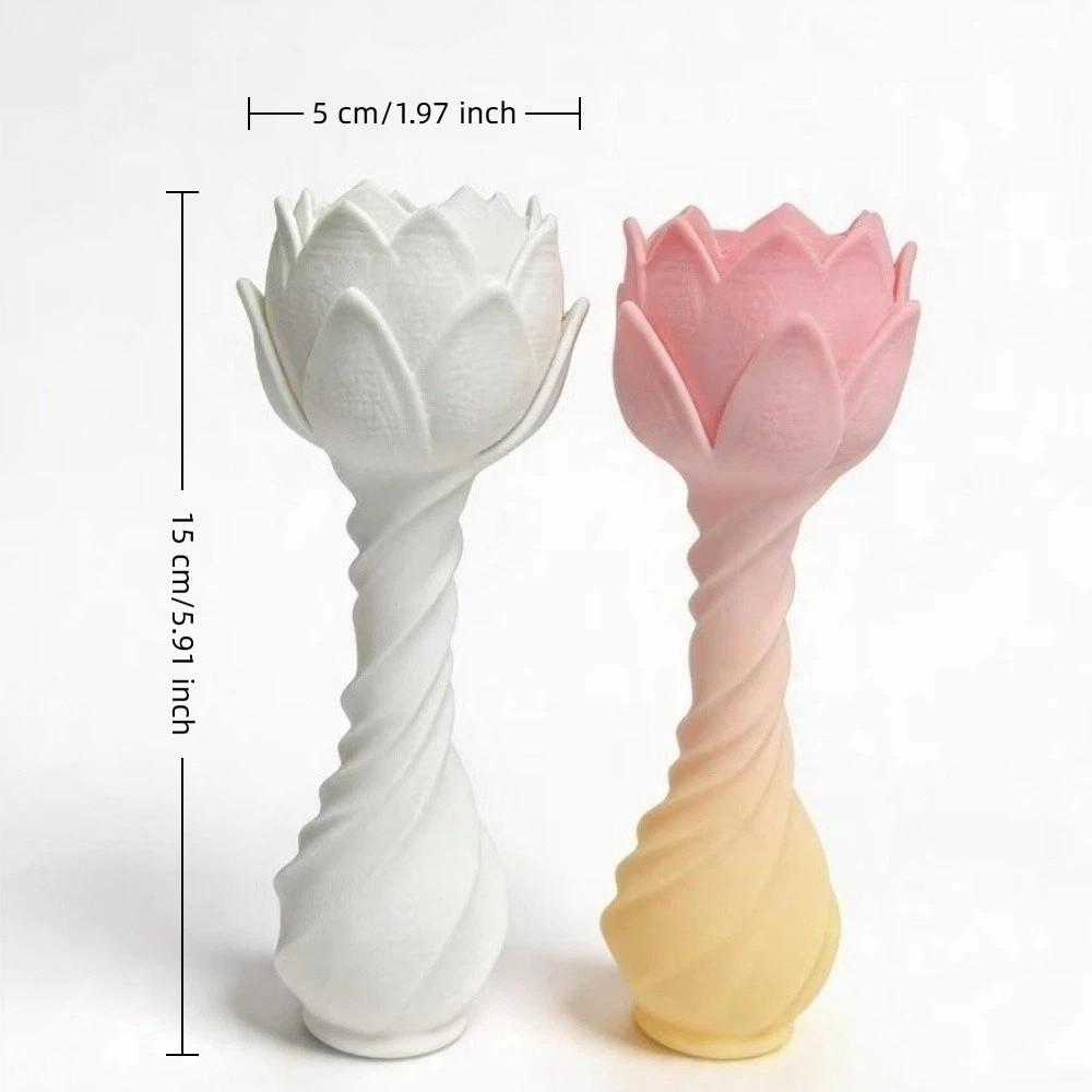 Creative Lotus Desktop Ornament 3D Printed Lotus Tall Decoration Fireplace Mantels