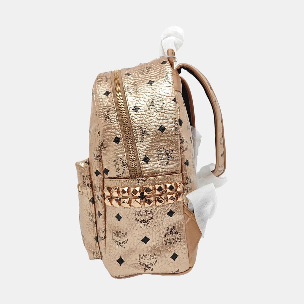 [Pre-Owned] Stark Mini Rose Gold Coated Canvas Monogram Studded Backpack - Very Good #7Y11KA
