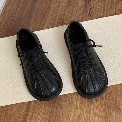 Брендовые туфли-лодочки, литературные японские кожаные туфли, новинка начала весны 2025 года, студенческие балетки, белые туфли, нескользящие, повседневные