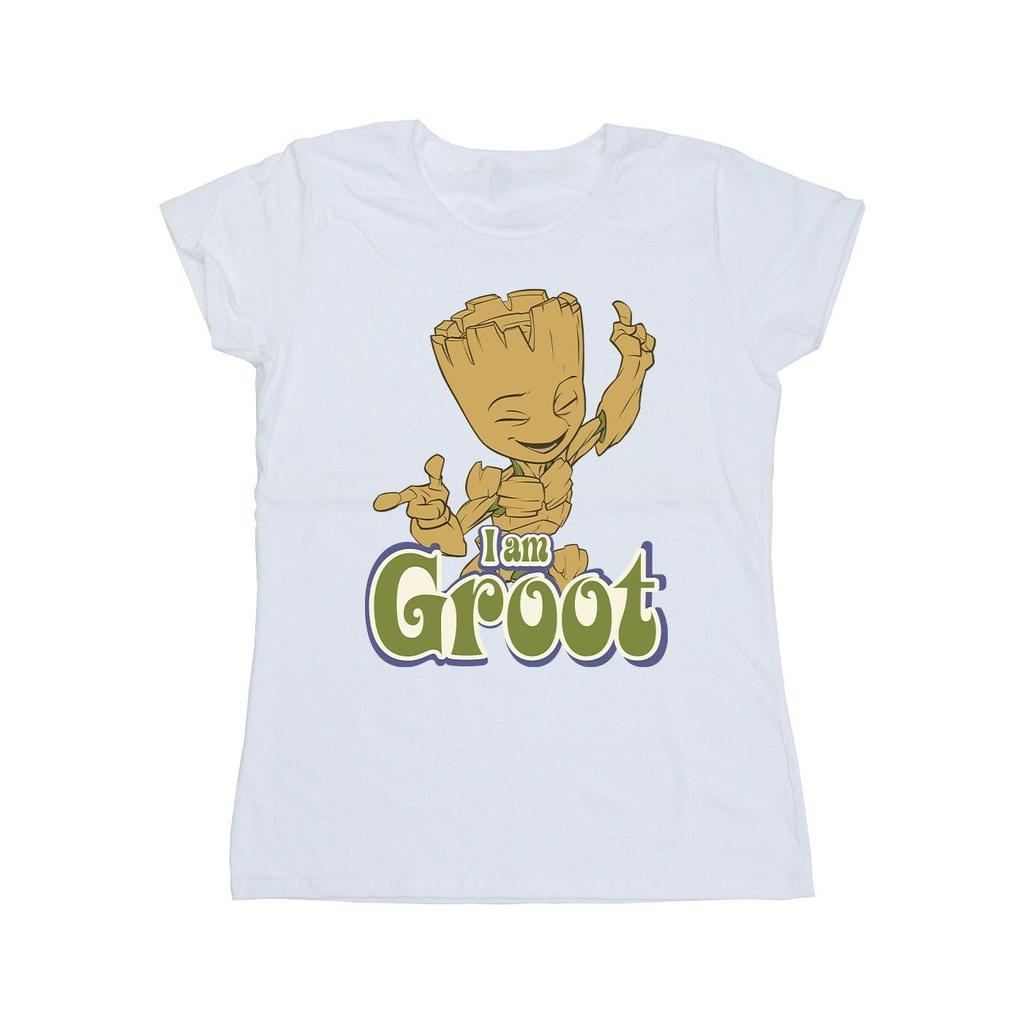 Guardians Of The Galaxy Womens/Ladies Groot Dancing Cotton T-Shirt