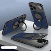 Роскошный чехол-подставка с магнитным покрытием для iPhone 16 Plus 15 14 Pro Max 13, кожаный противоударный чехол для телефона с беспроводной зарядкой MagSafe