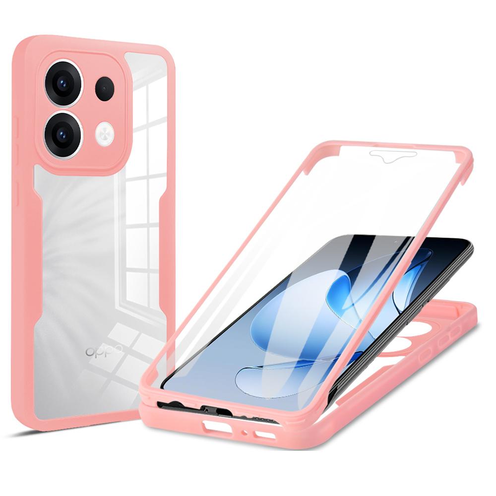 Для Oppo Reno13 5G (Глобальный) Чехол Акрил + ТПУ Прозрачный Чехол для Телефона с PET-пленкой для Экрана