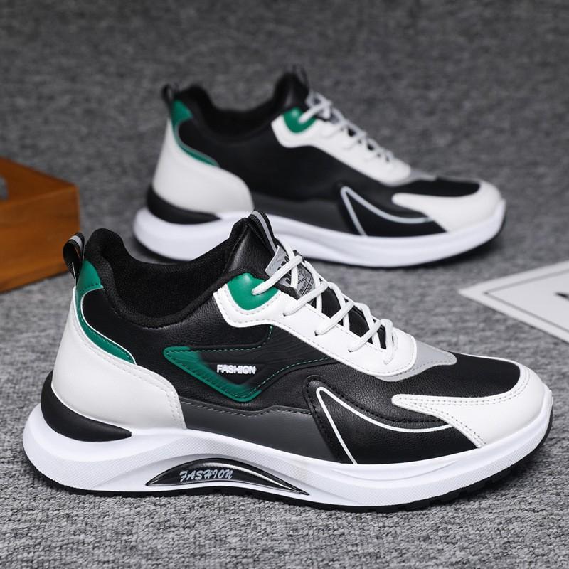 Мужская обувь весна и осень сетчатые дышащие кроссовки на платформе водонепроницаемая кожаная поверхность легкие и удобные кроссовки для бега повседневная обувь