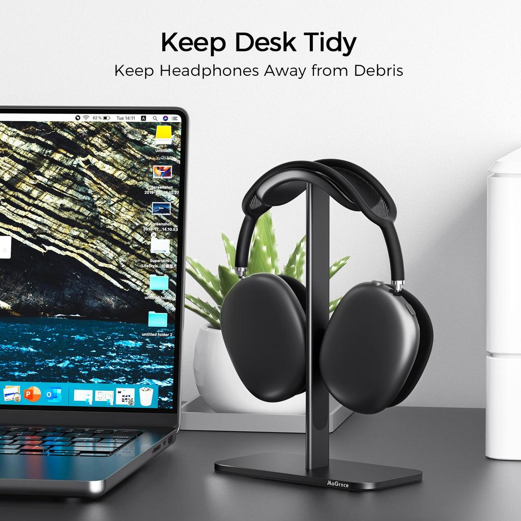 MaGrnce Умная подставка для сна для Airpods Max, Алюминиевая подставка для наушников с режимом гибернации, для хранения и демонстрации наушников дома, в игровой комнате или