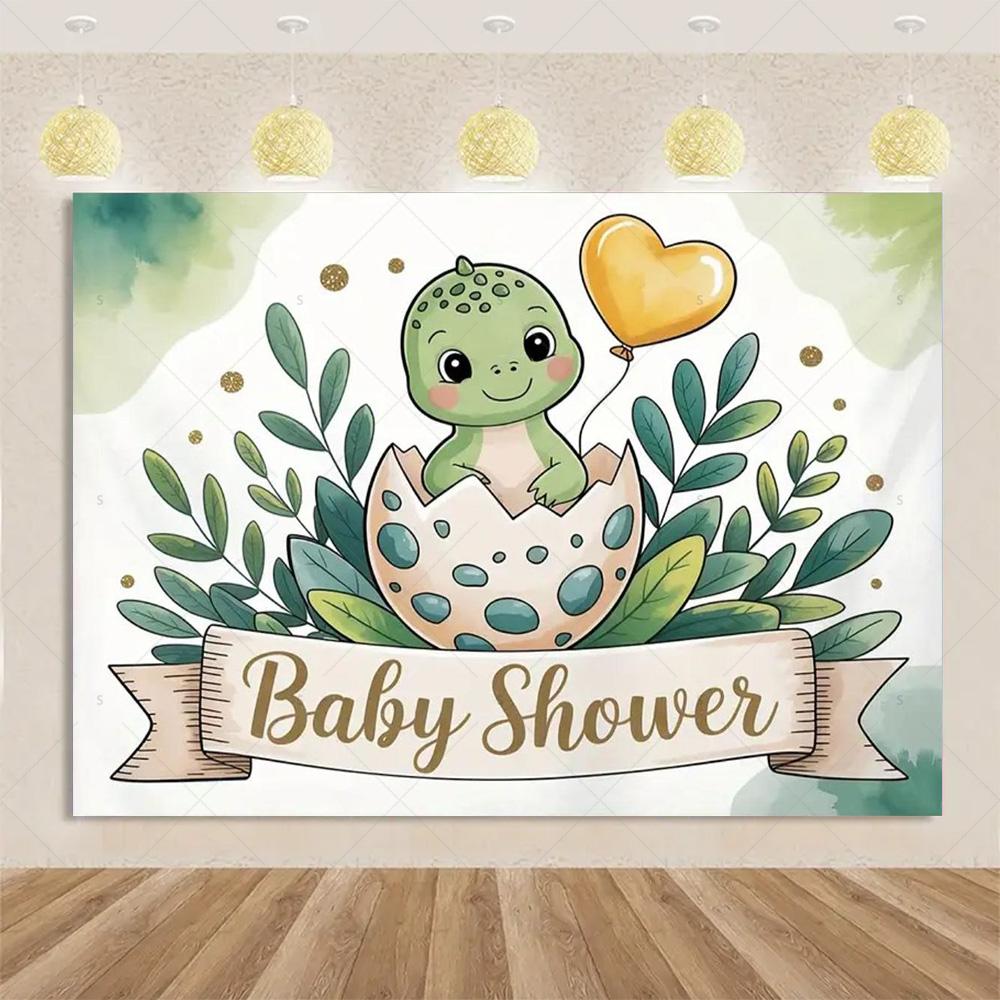 Cartoon Dinosaur Kid Birthday Party Decoration Jungle Animal Background Banner Jurassic World Woodland Backdrop For Baby Shower