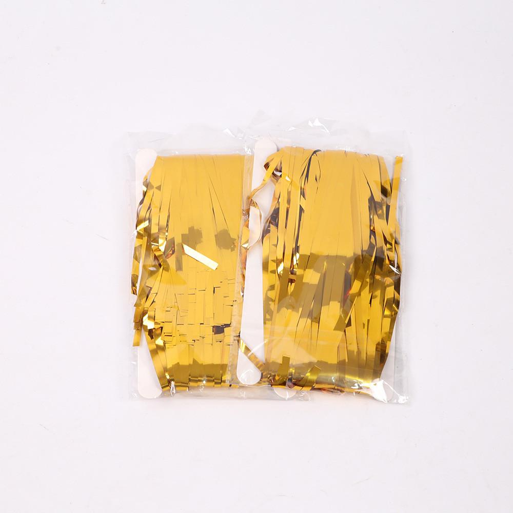 Элегантная 2,75-метровая юбка для стола из дождевого шелка цвета розового золота для потрясающего декора на день рождения